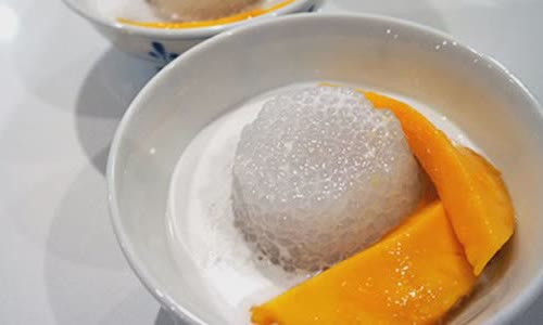 Cách làm chè bột báng xoài tươi