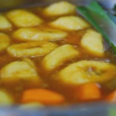 Cách làm chè chuối khoai lang Indonesia