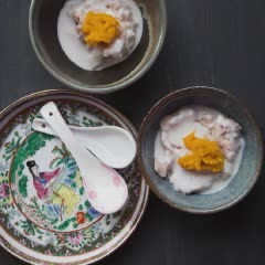 Cách làm Chè Khoai Môn Bí Đỏ Cốt Dừa dẻo bùi béo ngậy cực ngon