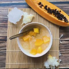 Cách làm Chè nấm tuyết đu đủ thanh mát