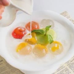 Cách nấu chè thạch trái cây pha lê