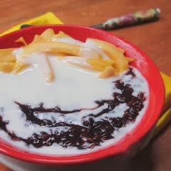 Cách làm sữa chua mít nếp cẩm