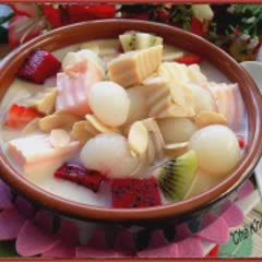 Cách làm chè khúc bạch trái cây tại nhà
