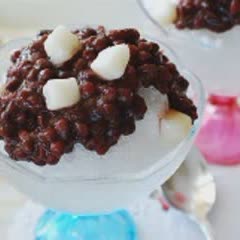 Cách làm Bingsu đậu đỏ trái cây