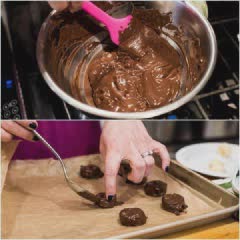 Cách làm Kem chocolate phủ chuối