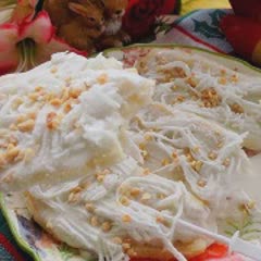 Cách làm kem chuối ép dừa đậu phộng