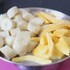 Cách làm kem chuối xoài