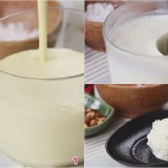 Cách làm kem dừa bằng dụng cụ xay sinh tố