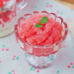 Cách làm kem dưa hấu đá xay