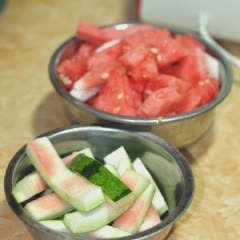 Cách làm kem dưa hấu đá xay