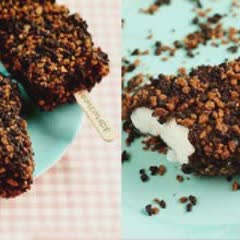 Cách làm kem sữa dừa phủ chocolate
