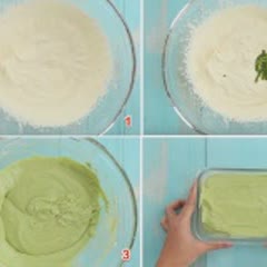 Cách làm kem trà xanh đậu đỏ bằng máy sinh tố