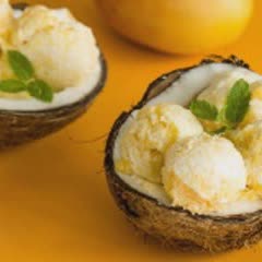 Cách làm Kem xoài cốt dừa