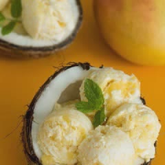 Cách làm Kem xoài cốt dừa