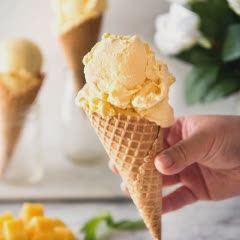 Cách làm kem xoài mịn ngọt