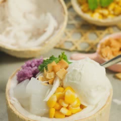 Cách Làm Kem Xôi Dừa | Đẹp Mắt, Ngon Lạ Miệng