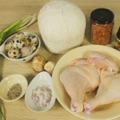 Cách làm Gà Kho Trứng Cút Nước Dừa ngọt lành cho bữa cơm