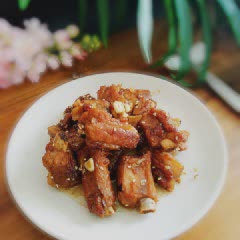 Cách làm Sườn Heo Rim Nước Tương gừng chua ngọt tại nhà