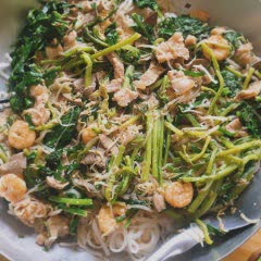 Cách làm hủ tiếu xào gan cực tôm thịt