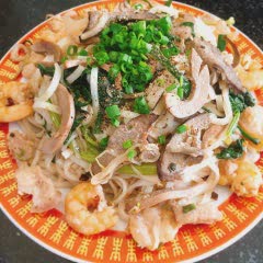 Cách làm hủ tiếu xào gan cực tôm thịt