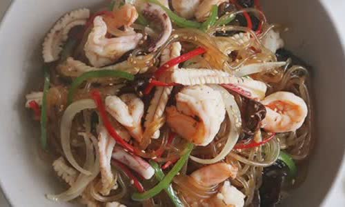 Cách Làm Miến Gạo Trộn Hải Sản Đơn Giản, Cực Ngon