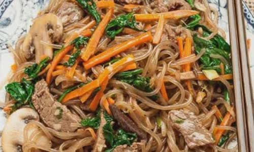 Cách làm Miến trộn Japchae Hàn Quốc