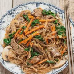 Cách làm Miến trộn Japchae Hàn Quốc