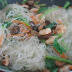 Cách Làm Miến Xào Tôm Rau Củ, Nấm Hương Thơm Ngon