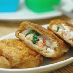 Cách làm Đậu Hũ Bọc Tôm chiên giòn béo, cực thơm ngon