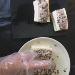 Cách làm Đậu hũ kẹp thịt chiên giòn