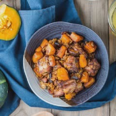 Cách làm Cơm chiên sườn bí đỏ