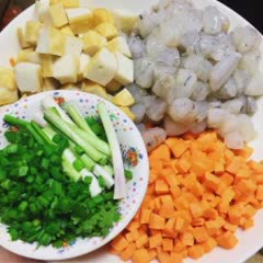 Cách làm Cơm Chiên Tôm, Đậu Hủ Cá cho bữa sáng gia đình