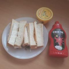 Cách làm Sandwich chiên bơ giòn chấm tương ớt CHIN-SU