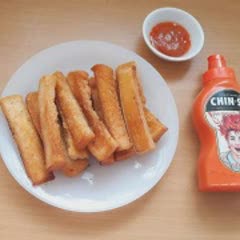 Cách làm Sandwich chiên bơ giòn chấm tương ớt CHIN-SU