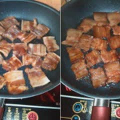 Cách làm thịt ba chỉ chiên cháy cạnh