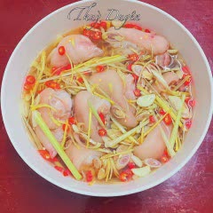 Cách làm móng giò ngâm chua ngọt