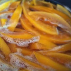 Cách làm Mứt vỏ bưởi đào
