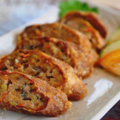 Cách làm chả giò chiên nhân thịt trứng