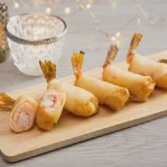 Cách làm chả giò tôm cay