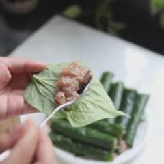 Cách làm chả lá lốt tôm thịt