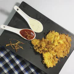 Cách làm nấm kim châm chiên giòn sốt Yogurt