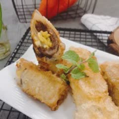 Cách làm Ram bò trứng bắp cuộn
