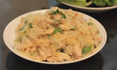 Cách Làm Củ Cải Trộn Thịt Ba Chỉ Ăn Cơm Cực Ngon