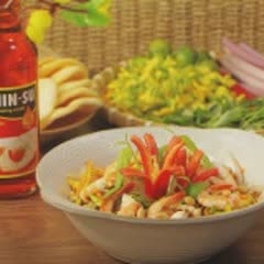 Cách làm Gỏi Bông Điên Điển Tôm Thịt chua ngọt tươi ngon