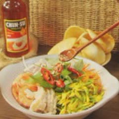 Cách làm Gỏi Bông Điên Điển Tôm Thịt chua ngọt tươi ngon