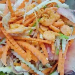 Cách làm gỏi bưởi tôm mực khô