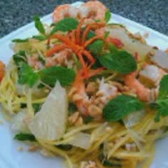 Cách Làm Gỏi Bưởi Đu Đủ Tôm Thịt Hấp Dẫn Đơn Giản