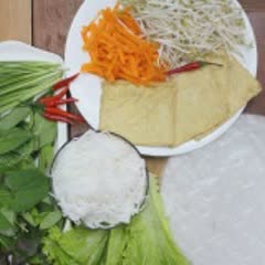 Cách làm Gỏi Cuốn Chay nhân đậu hũ thanh đạm cho ngày chay