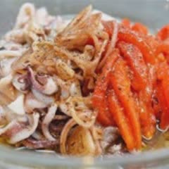 Cách Làm Gỏi Mực Ớt Chuông, Giòn Ngon Sần Sật
