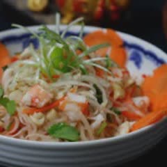 Cách làm gỏi su hào tôm